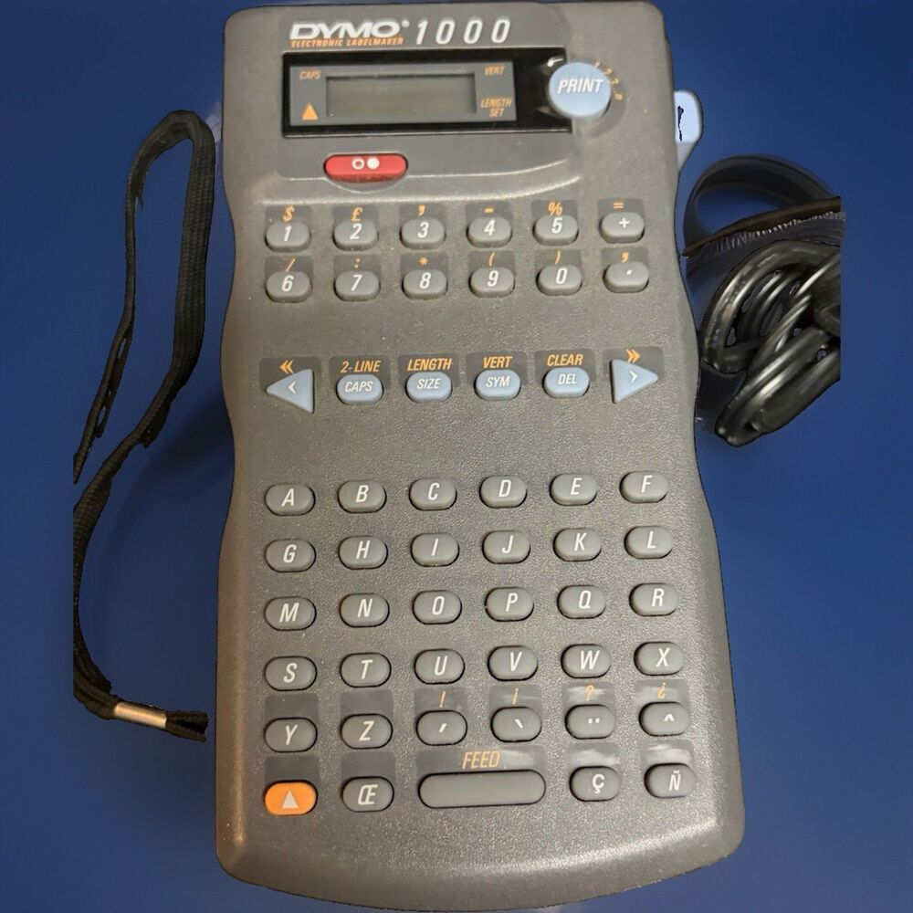 Dymo 1000 Portable Label Printer With Cord Needs Tape